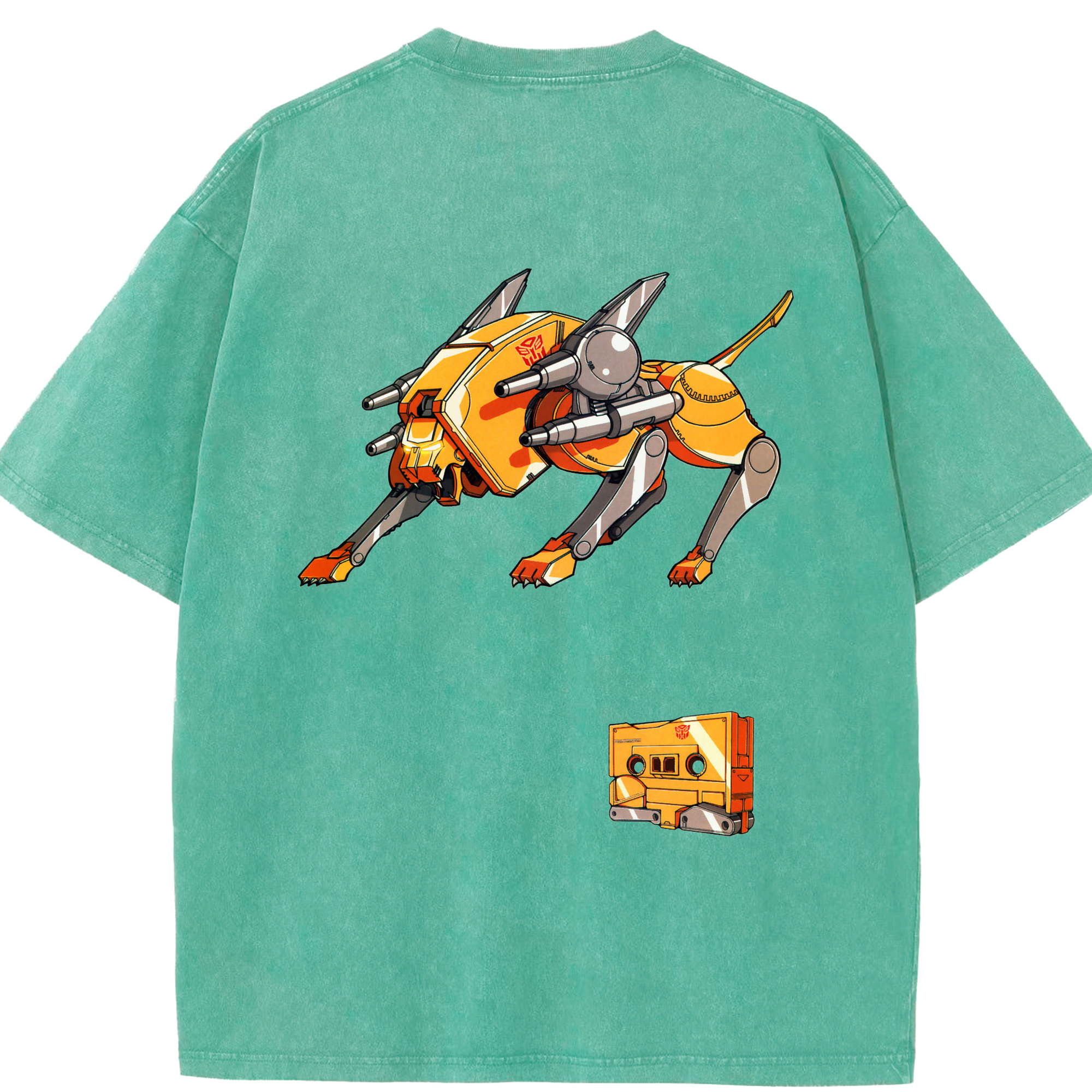（画像用）  綿100% ヴィンテージ風 半袖Tシャツ（背面プリント）
